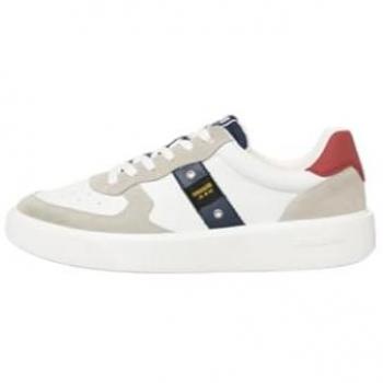 Blauer Male White 8 US Lace‑Up Trainers – Multi‑Colour