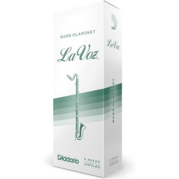 D'Addario La Voz 5 Pack Bass Clarinet Reeds