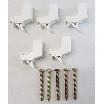 Harrison Drape Curtain Track Brackets 5 Pack W1793