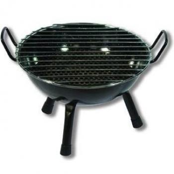 Barbacoa de Mesa Flores Cortés 33208, Color Negro, 32 x 22 x 30 cm