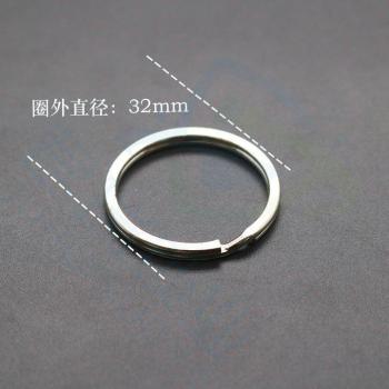 KEYTOOL 100 pcs Rhodium Plated Keyrings