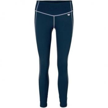 TOM TAILOR Damen Laufleggings, blau, mit Logo, Größe L