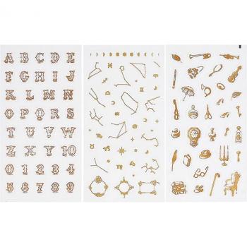 Pegatina Ornamentaria de Resina UV Gold