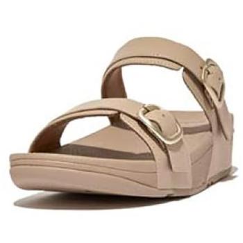 Sandalias Ajustables FitFlop Lulu en Piel Beig