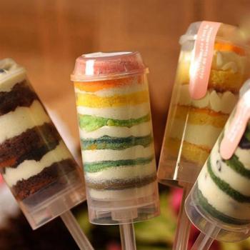 Vaso Pop-Up de Gelatina: Recipiente de Pastel con Tapa – Pack 30