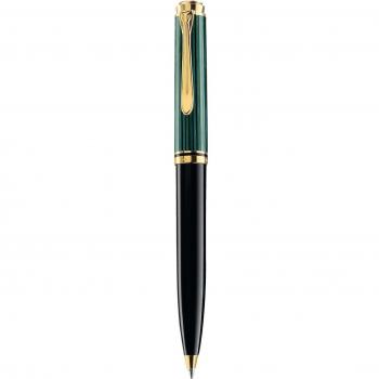 Pelikan Kugelschreiber Souverän® K600 24-Karat vergoldete Zierelemente Drehmechanik Schwarz-Grün