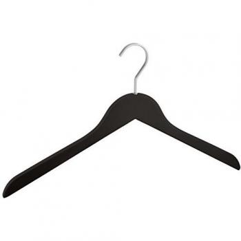 Cintre Bois Paris Noir avec Crochet Rotatif