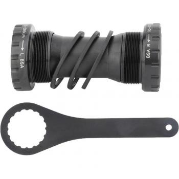Bottom Bracket with Stainless Steel Bearings and Aluminum Caps for English or Italian Threading
