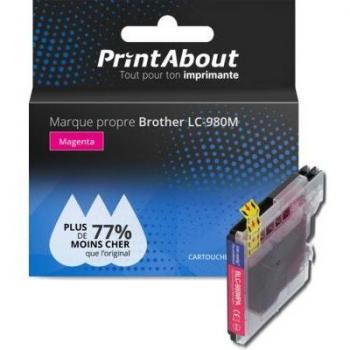 Cartouche Brother LC‑980 – couleur magenta