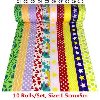 Merry Xmas Celebration 10‑Strip Decorative Tape