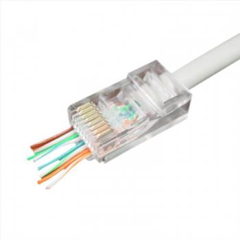 Conector RJ45 Universal 8P8C 50 Peças