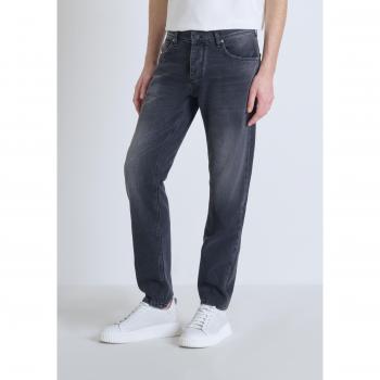 Pantaloni Jeans Slim Straight Cleve Elastico