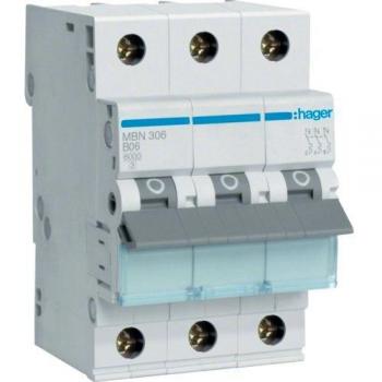 Hager MBN306 Sicherungsautomat 3P B 6A 6kA