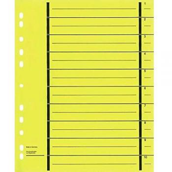 Gelbe Trennblätter aus Recyclingpapier – Wekre, 190 g/qm