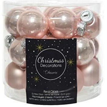 Decoris Rosa Mini Christmas Ornaments Set