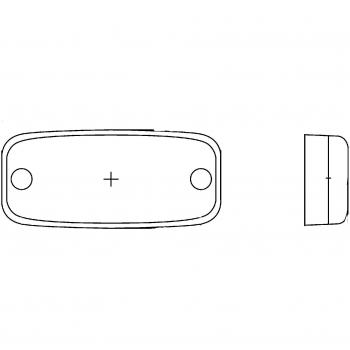 HELLA 2PG 345 600-401 Luce di posizione bianca
