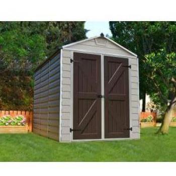 Tan Palram Canopia Skylight Plastic Shed 6 x 8ft