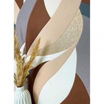 Beige Vliestapete im modernen Look