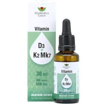 Vitamín D3+K2 Mk7 30ml EKOMEDICA