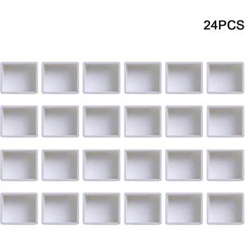 Mini Watercolor Paint Pan Palette with White Grid