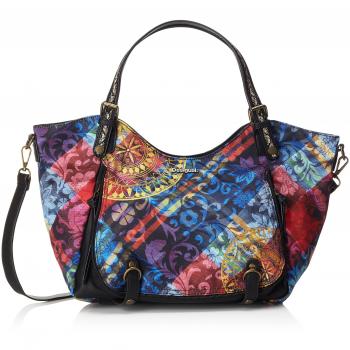 Desigual Damen U-Henkeltasche Rotterdam Rot 15×24,5×24 cm