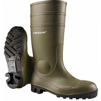 Dunlop Protomaster Full Safety Green 10.5 Inches High Boots