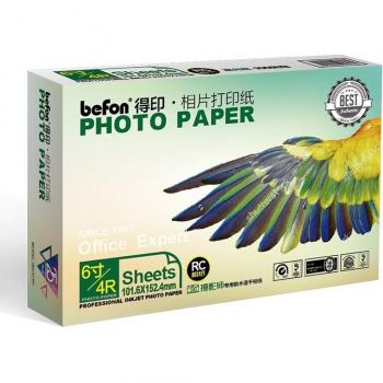 Befon 4X6 4R 6 Zoll Fotopapier für Inkjet Drucker 50 Blätter 240g