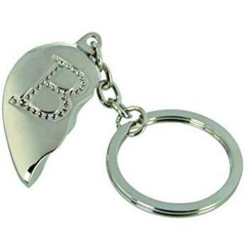 Schlüsselanhänger B aus Metall Broken Heart