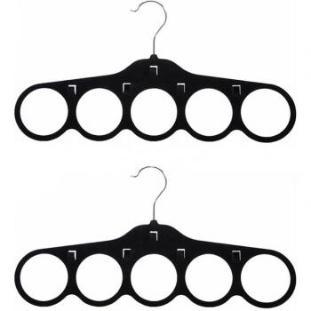 2Pcs 5-Hole Scarf Storage Hangers