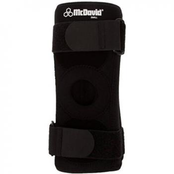 Mcdavid Knieschoner mit Federstäben und Kreuzriemen schwarz