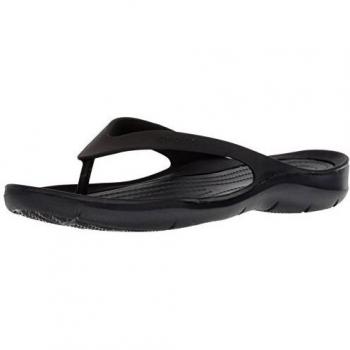 Crocs Swiftwater Flip W Mujer, Flip de Agua, Negro