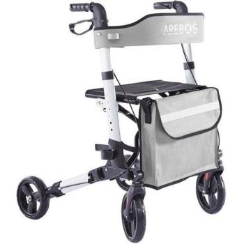 Caminador Ruedas con Frenos AREBOS – 138 kg, Gris