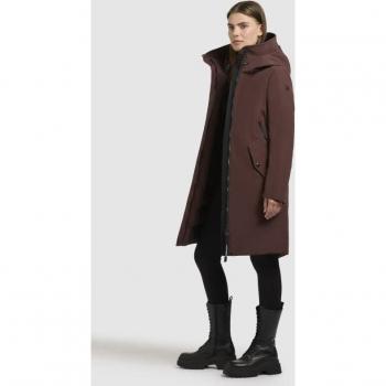 Charlyn5 Khujo Winter Coat in Burgundy for Women