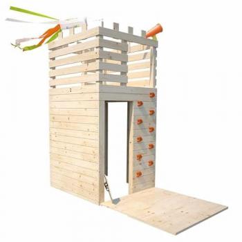 Casita de Madera Soulet Knight con Muro de Escalada para Niños y Adolescentes