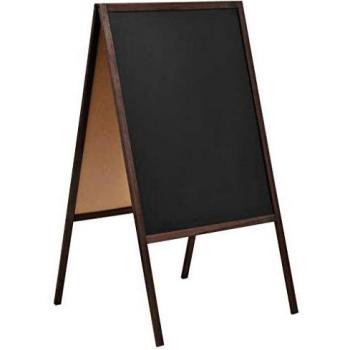 Pizarra Doble Cara de Madera de Cedro 60x80 cm