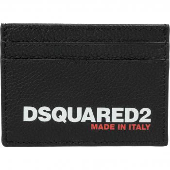 Dsquared2 Patterned Credit Card Holder in Leather