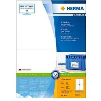 Herma A4 Multi-Purpose Labels, 105 x 148 mm, 400 Labels