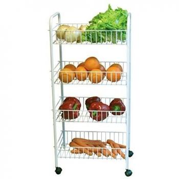 MSV Carrito 4NIVEAUX: cocina con estilo metálico blanco