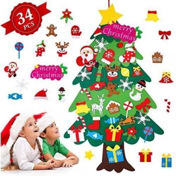 Decorazioni Natalizie in Feltro per Pareti e Porte