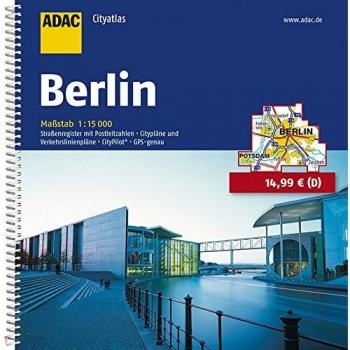 ADAC CityAtlas Berlin 1:15 000: Straßenregister mit Postleitzahlen. Citypläne und Verkehrslinienpläne. CityPilot. GPS-genau