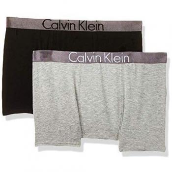 Calvin Klein Boy's 2 Pack Cotton Stretch Boxers, Size 14-16