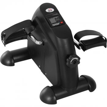 Minibicicleta Estática Pedalier Ejercicio Brazos y Piernas Resistencia Ajustable con Pantalla LCD 39x40x31 cm
