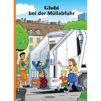 Globi bei der Müllabfuhr
