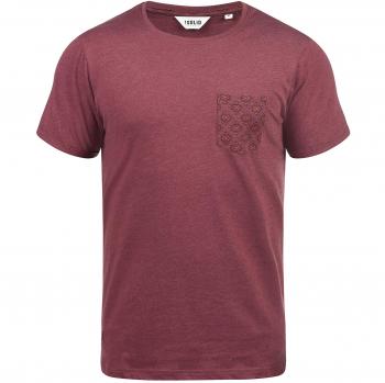 !Solid Ilari Herren T-Shirt Kurzarm Shirt Mit Rundhalsausschnitt Aus 100% Baumwolle, Größe:M, Farbe:Wine Red
