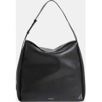 Calvin Klein Black Polyester Handbag with Adjustable Strap