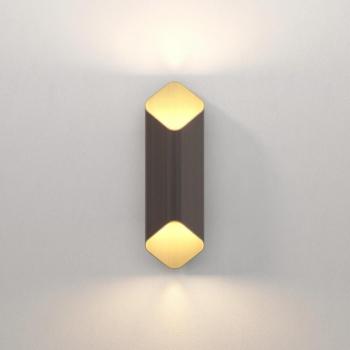 Astro Ako LED Wandlicht – Bronze-Gold, 2‑Stück, Warmweiß