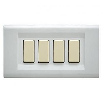 Placca 4P Bianca Laser – FEB 2584Wh