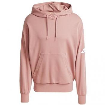 Felpa Adidas Essentials Comfort 3 Bar Logo in French Terry Warm Clay/White, M