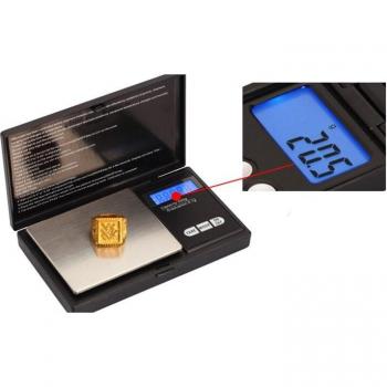 Échelle LCD argent et or 200g