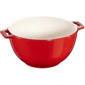 Cherry‑Colored 18 cm Ceramic Bowl